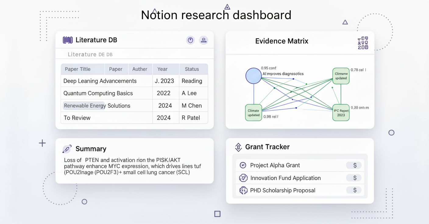 Notion Templates for Medical Research